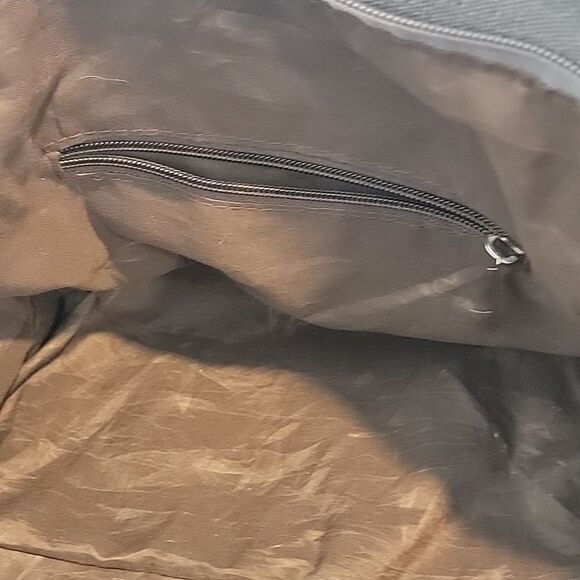 Canvas tote bag large capacity - solid grey oversized - Picture 5 of 11